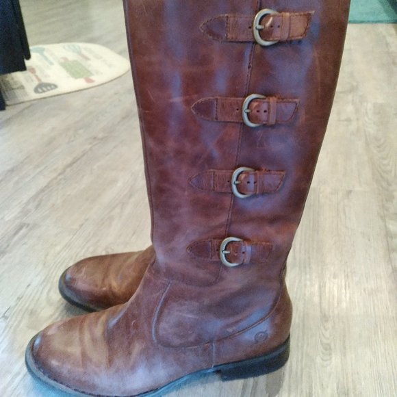 Born Brown Leather Boots - Picture 3 of 6